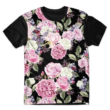 Imagem de Camiseta As Braba Masculina Flores Full Print