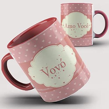 Imagem de Caneca Xícara Vermelha Vovó Amo Você 42ia