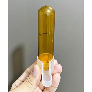 Imagem de 01 Unidade Bebedouro Base De Vidro Âmbar 50ml Pássaro