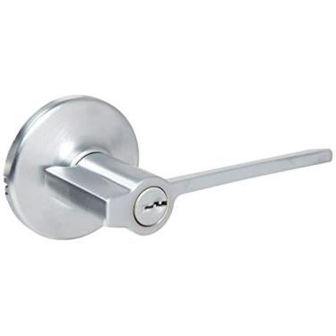 Imagem de Kwikset Fechadura de porta de entrada 405LRL-26D Ladera acabamento cromado acetinado