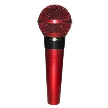 Imagem de Microfone Com Fio Profissional Vermelho Sm-58 P4 - Leson 2Am002266