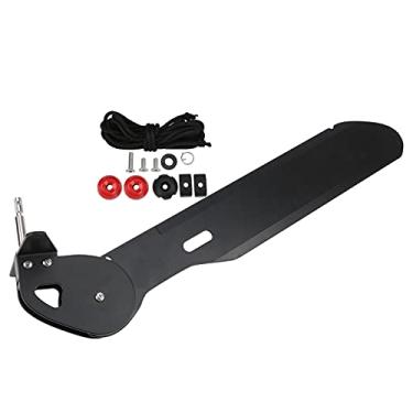 Imagem de Leme de canoa, leme de canoa, liga de alumínio, caiaque, barco, leme de barco, controle de direção do pé, kit de máquina de pesca para canoa de caiaque, barco de pesca