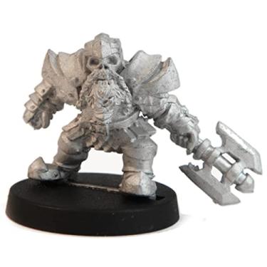 Imagem de Figura miniatura masculina de elite anão vivo anão, 100% metal estanho - 22 mm de altura - (para jogos de guerra de mesa escala de 28 mm) - Feito nos EUA - Miniaturas Stonehaven