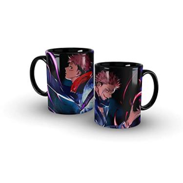 Imagem de LEAR Caneca Preta Cerâmica 325ML Jujutsu Kaisen Yuji Itadori x Sukuna