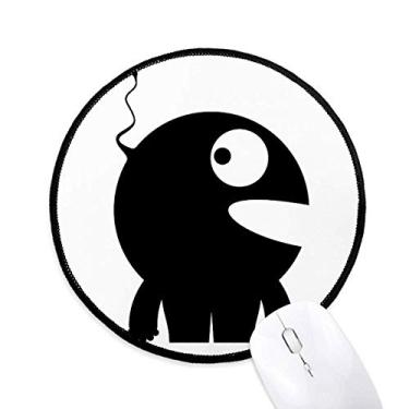Imagem de DIYthinker Universo Alienígena monstro alienígena mouse pad desktop escritório tapete redondo para computador