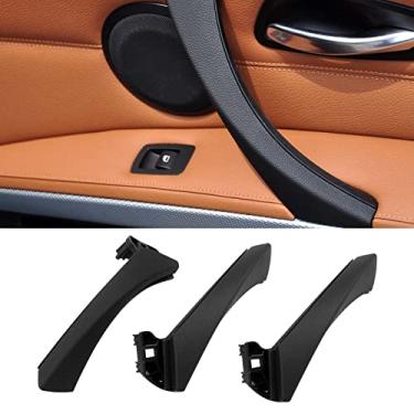 Imagem de Jaronx Compatível com BMW Série 3 Maçaneta de porta E90/E91/E92/E93 2004-2011, 6 peças de conjunto de substituição de maçaneta interna esquerda e direita para BMW 318i, 320i, 323i, 325i, 328i, 330i,
