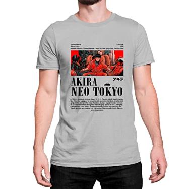 Imagem de Camiseta T-Shirt Serie Anime Akira Cidade Futurista Cor:Cinza;Tamanho:M