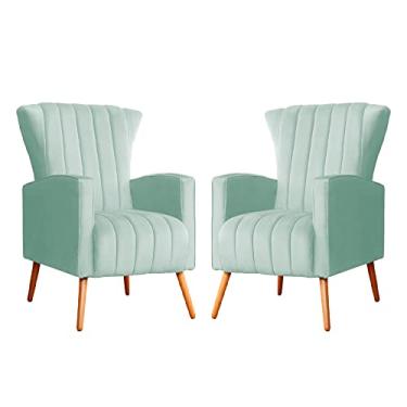 Imagem de Kit 02 Poltronas Melinda Veludo Cores - DS Estofados