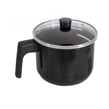 Imagem de Caneca Preta 2L Esmaltada Indução Cooktop Elétrico á Gás