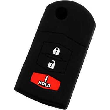 Imagem de KeyGuardz Controle Remoto Carro Flip Key Fob Externo Shell Capa de Borracha Macia para Mazda CX-5 CX-7 CX-9 MX-5 MPV RX-8