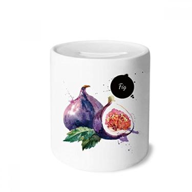 Imagem de DIYthinker Porta-moedas de cerâmica saborosa e saudável para aquarela, caixa de dinheiro