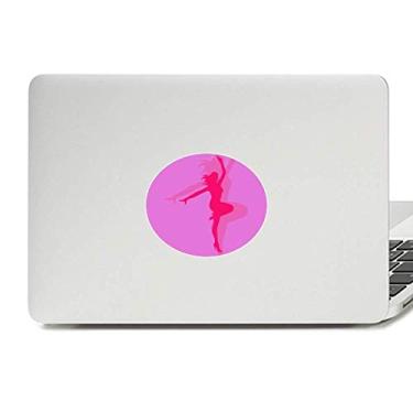 Imagem de Pink Plump Dance Ballet Girl Vinil Emblema Gráfico Laptop Adesivo Notebook Decalque