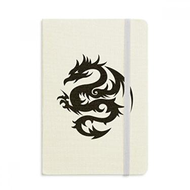 Imagem de Caderno de arte em flor de dragão com capa dura em tecido oficial diário clássico