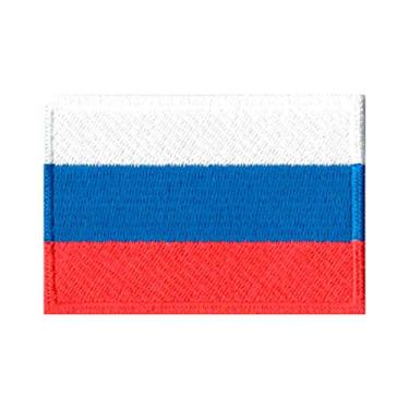 Imagem de Patch Bordado - Bandeira Da Rússia BD50152-219 Fecho de Contato