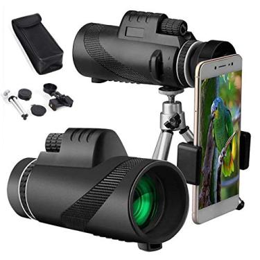 Imagem de Telescópio monocular 40x60 Potente Zoom HD Profissional de alta qualidade, à prova d'água para viagens na praia, observação de pássaros, acampamento, caminhadas