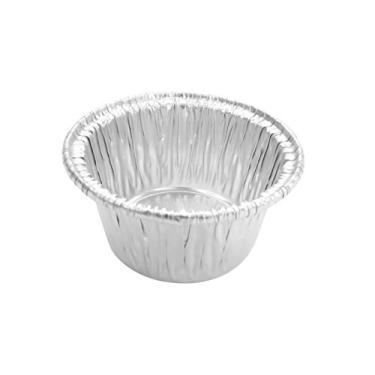 Imagem de KitchenDance Copos descartáveis de alumínio para suflê de ramequins – Copo redondo individual de 59 ml, perfeito para casa, padarias, restaurantes - Ótimo para festas e catering, S220, 100 unidades