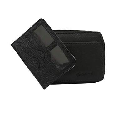 Imagem de Carteira Masculina de Couro Com Fechamento em Zíper