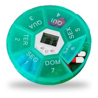 Imagem de Porta Comprimidos Digital com Alarme 7 compartimentos UD713