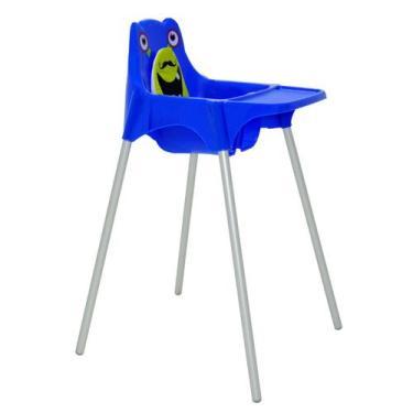 Imagem de Cadeira Para Refeição Infantil Tramontina Monster Em Polipropileno Azu
