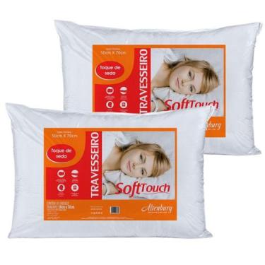 Imagem de Kit 2 Travesseiros Altenburg Suporte Médio Soft Touch Para Quem Dorme
