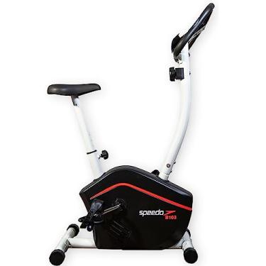 Imagem de Bicicleta Ergométrica Speedo B103 Magnética 8 Níveis de Resistência Painel LCD completo