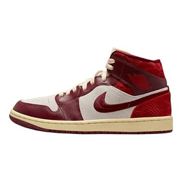 Imagem de Nike Tênis feminino Air Jordan 1 Mid SE, Red Team University Vela vermelha, 35
