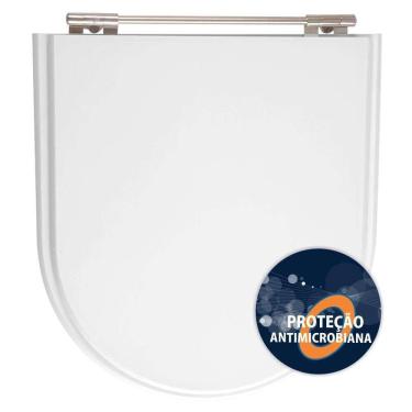 Imagem de Assento Sanitário Poliéster Anti Bactéria Calypso Branco para Vaso Incepa Laufen