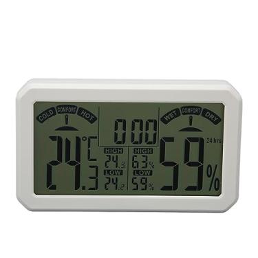 Imagem de Medidor Digital de Temperatura e Umidade, Uso Com Aquecedor, Rápido e Interferência, Ajuste de Temperatura e Umidade, para Estufa