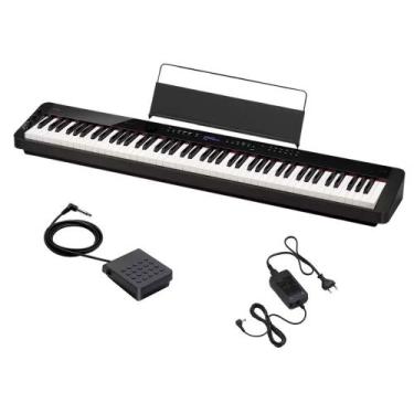 Piano Digital Casio CDP-S360 com Fonte Bivolt - Preto