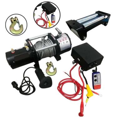 Imagem de Guincho Elétrico com Cabo 26m 12000LBS 5443kg IMPORTWAY