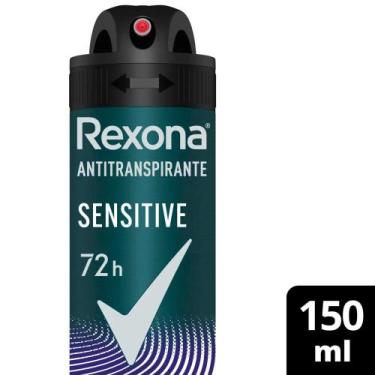 Imagem de Desodorante Antitranspirante Aerosol Rexona Masculino Sensitive 72H 15