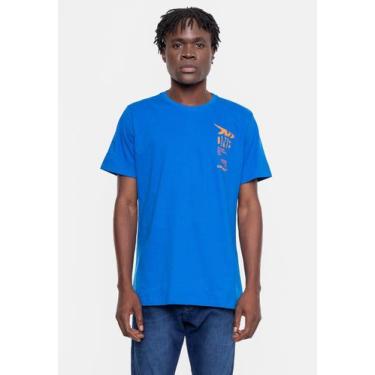 Imagem de Camiseta Onbongo Estampada Nebula Azul