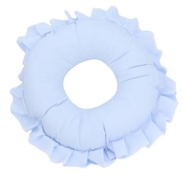 Imagem de Travesseiro Facial de Massagem Leve e Confortável Saluaqui Com Material Macio de Algodão Pérola Premium para Cama de Beleza, Encosto de Cabeça Redondo, Travesseiro Confortável