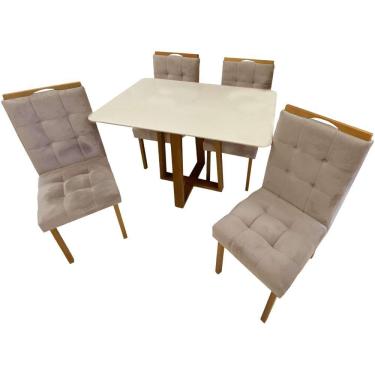 Imagem de Mesa De Jantar Pedro 120X80cm Com 4 Cadeiras Art Assentos