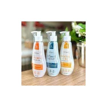 Imagem de Combo Ak Spa AKMOS, Inclui 01 Sabonete Líquido Fennel, Sabonete de Erva Doce + 1 Sabonete Líquido Barbatimão + 1 Sabonete Líquido Amêndoa e Mel