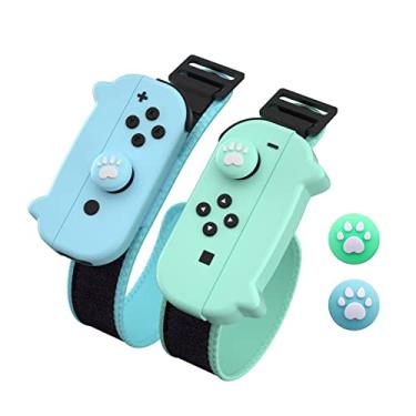 Imagem de NANANINO Switch Wrist Bands, Cute and Comfortable Wristbands for Just Dance 2024 Nintendo Switch, Switch Joy Con Wrist Bands for Switch Boxing Games