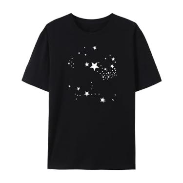 Imagem de Camiseta masculina e feminina Sky Stars Graphics Shirt, Preto, G