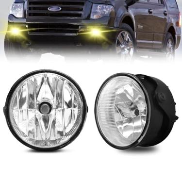 Imagem de Shocklight Conjunto de faróis de neblina para Ford Expedition 2007-2013 / Ford Ranger 2008-2011 com lâmpadas de halogêneo H10 12V 42W (lente transparente)