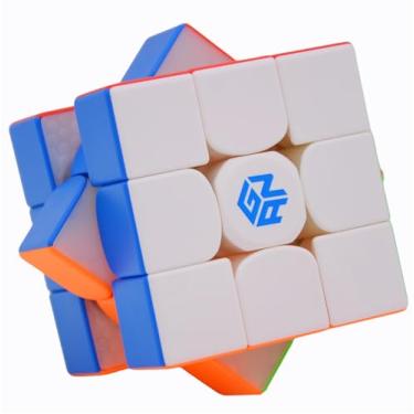 Imagem de Bukefuno GAN 356 RS 2 3x3x3 Speed Magic Cube GAN 356 R S 2 3x3 Magic Cube Gans 3 por 3 Educacional GAN356 RS2 Quebra-cabeça de velocidade