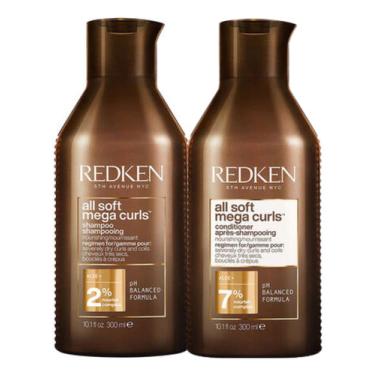 Imagem de Kit Redken All Soft Mega Curls Shampoo E Cond - 2x300ml