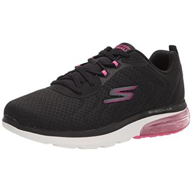 Imagem de Skechers Tênis feminino Go Walk Air 2.0-Dynamic Virtue, Preto/rosa choque, 9.5