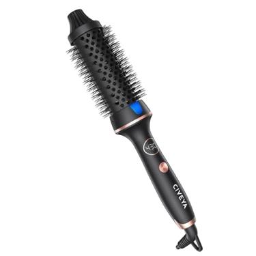 Imagem de CIVEYA Pro Thermal Brush for Blowout Look, 1.5" Heated Round Brush with Temp Control, Ionic Thermal Hair Brush Curling Iron, Smoothing & Volumizing Hot Round Brush