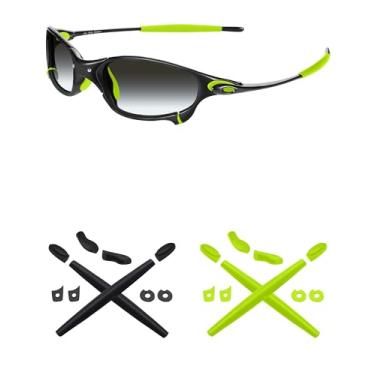 Imagem de Mryok – Kits de reposição para protetores de ouvido para óculos de sol Oakley Juliet – Opções, Green & Black, One Size