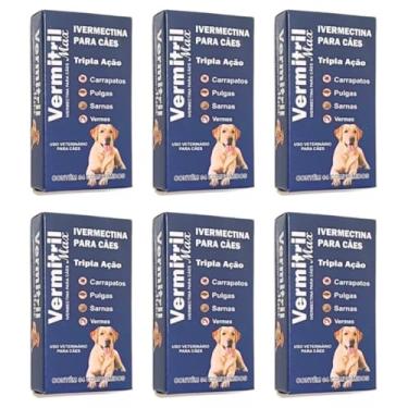 Imagem de Vermitril - Antipulgas E Carrapatos 24 Comprimidos Mastigáveis 40 À 60kg