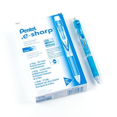 Imagem de Pentel Lapiseira e-Sharp, 0,50 mm, corpo azul celeste, 12 unidades (AZ125S)
