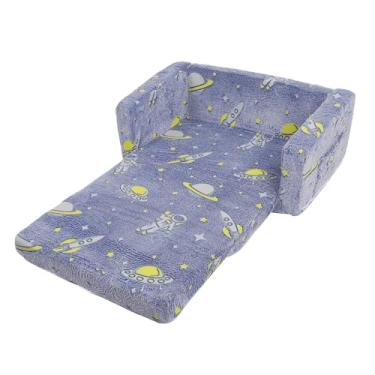 Imagem de Sofá Infantil, sofá Infantil 2 Em 1, sofá Conversível Dobrável Em Cama para Meninas e Meninos Aprendendo, sofá Dobrável Infantil que Brilha No Escuro, Espuma Viscoelástica de