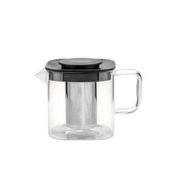 Imagem de Bule Para Cha Em Vidro E Aco Inox Com Infusor 600 Ml Tramontina