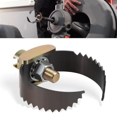 Imagem de 52817 T-231 2-1/5.1 cm Ferramenta de limpeza de dreno de acoplamento de cabo cortador C resistente serve para cabos seccionais Ridgid C-4 C-6 C-7 C-8 C-9, compatível com máquinas de limpeza de dreno