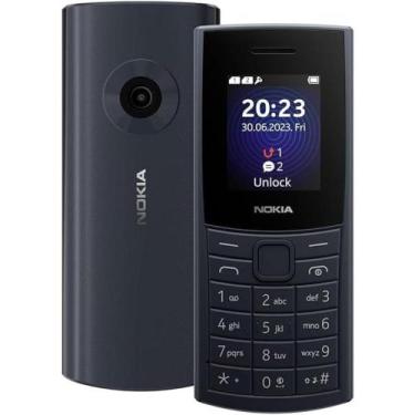 Imagem de Celualr nokia 110 4g dual chip radio fm bluetooth lanterna, Azul