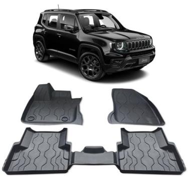 Imagem de Jogo Tapete Borracha Bordas Elevadas Jeep Renegade 2015/... - SANFIL